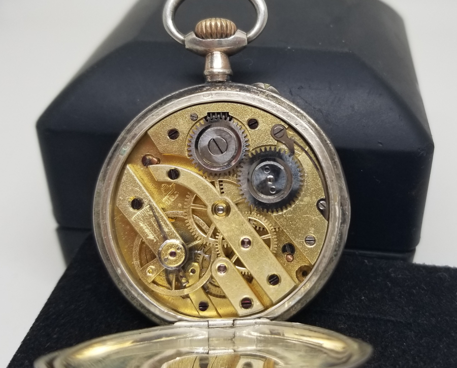 GÜMÜŞ KASA ANTİKA CEP SAATİ