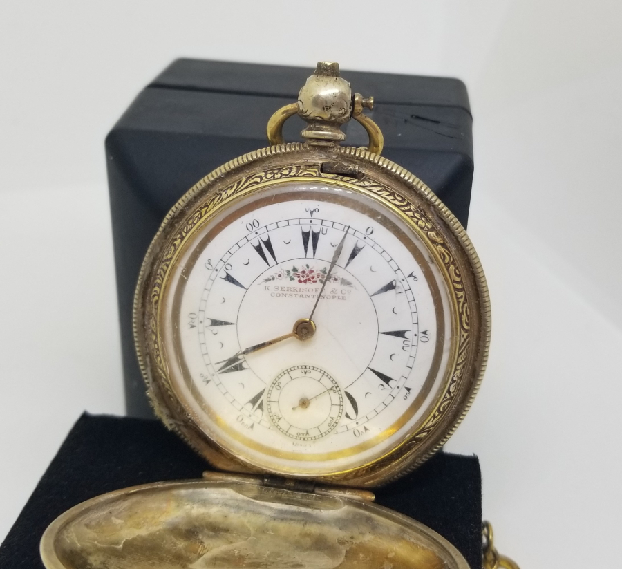 OSMANLI DÖNEMİ AVCI KASA GÜMÜŞ CEP SAATİ