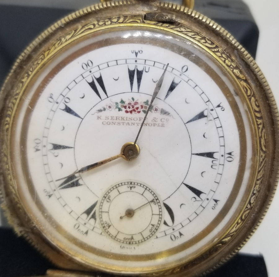 OSMANLI DÖNEMİ AVCI KASA GÜMÜŞ CEP SAATİ