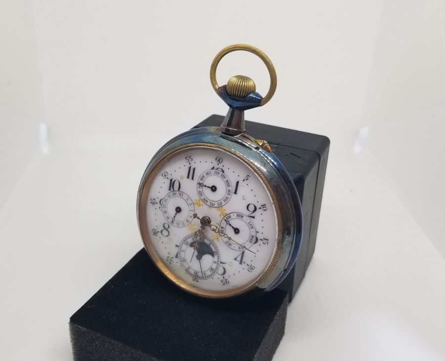 OSMANLI DÖNEMİ ÇOK NADİR DEV BOYDA NADİR MEHTAPLI CEP SAATİ