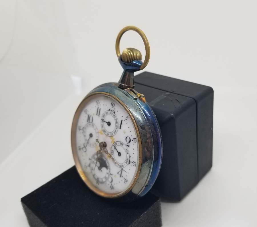 OSMANLI DÖNEMİ ÇOK NADİR DEV BOYDA NADİR MEHTAPLI CEP SAATİ