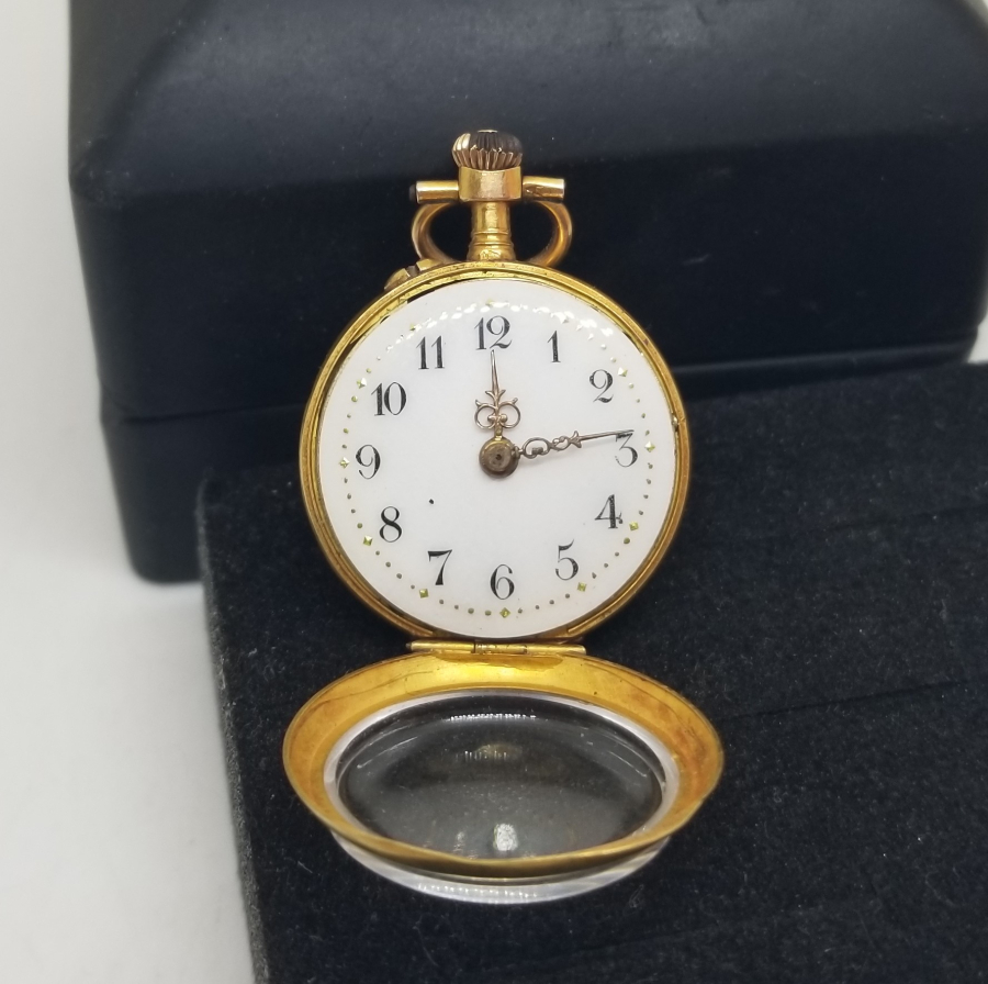 OSMANLI DÖNEMİ ELMAS TAŞLI ALTIN CEP SAATİ