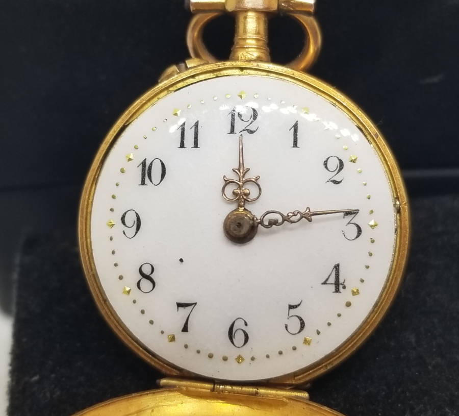 OSMANLI DÖNEMİ ELMAS TAŞLI ALTIN CEP SAATİ