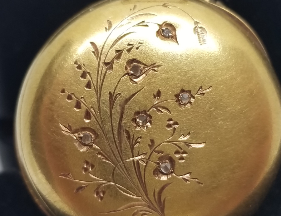 OSMANLI DÖNEMİ ELMAS TAŞLI ALTIN CEP SAATİ