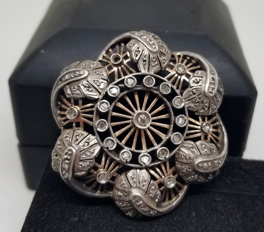 OSMANLI DÖNEMİ ELMAS TAŞLI BROŞ