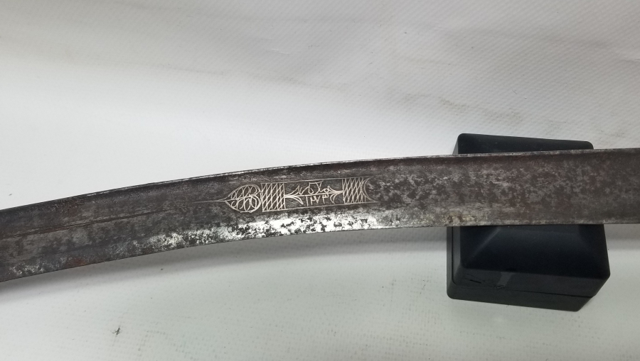 OSMANLI DÖNEMİ GÜMÜŞ ÇAKMA İŞÇİLİKLİ NADİR KEMANKEŞ KILICI - YATAĞANI