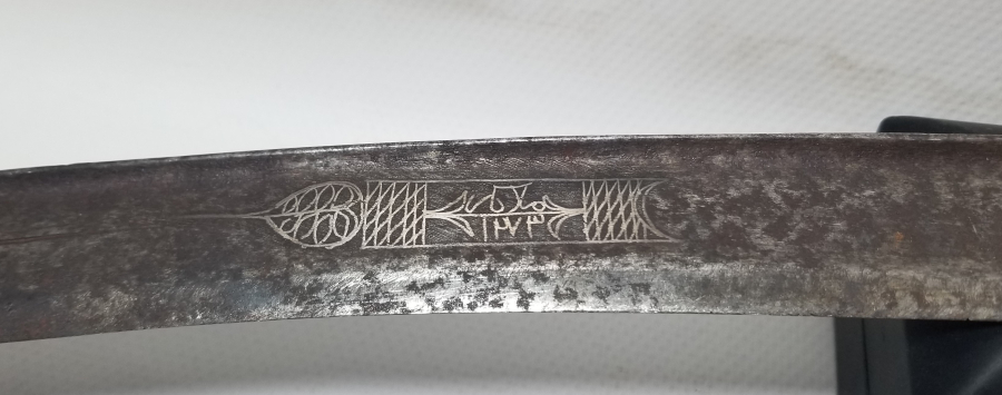 OSMANLI DÖNEMİ GÜMÜŞ ÇAKMA İŞÇİLİKLİ NADİR KEMANKEŞ KILICI - YATAĞANI