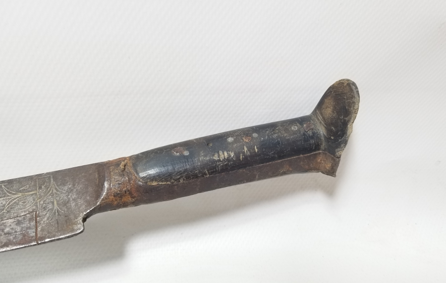 OSMANLI DÖNEMİ GÜMÜŞ ÇAKMA İŞÇİLİKLİ NADİR KEMANKEŞ KILICI - YATAĞANI