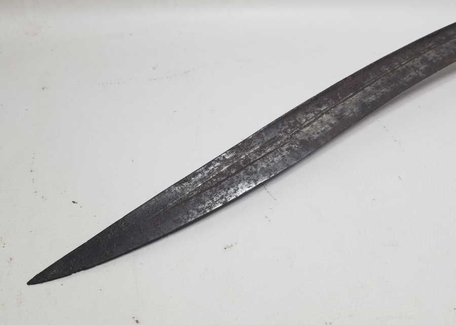 OSMANLI DÖNEMİ GÜMÜŞ ÇAKMA İŞÇİLİKLİ NADİR KEMANKEŞ KILICI - YATAĞANI