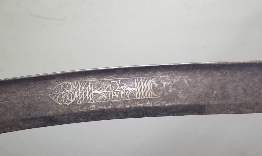 OSMANLI DÖNEMİ GÜMÜŞ ÇAKMA İŞÇİLİKLİ NADİR KEMANKEŞ KILICI - YATAĞANI