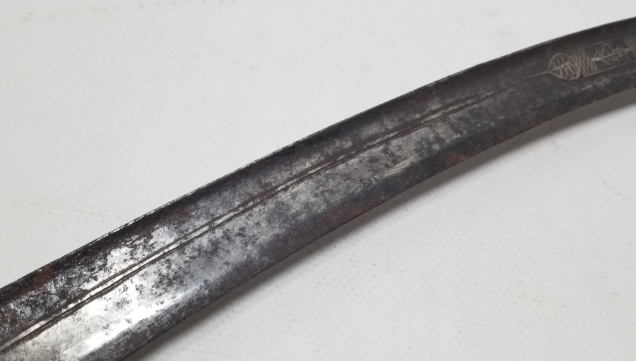 OSMANLI DÖNEMİ GÜMÜŞ ÇAKMA İŞÇİLİKLİ NADİR KEMANKEŞ KILICI - YATAĞANI