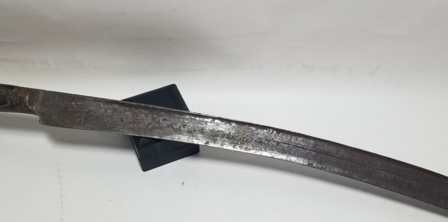 OSMANLI DÖNEMİ GÜMÜŞ ÇAKMA İŞÇİLİKLİ NADİR KEMANKEŞ KILICI - YATAĞANI