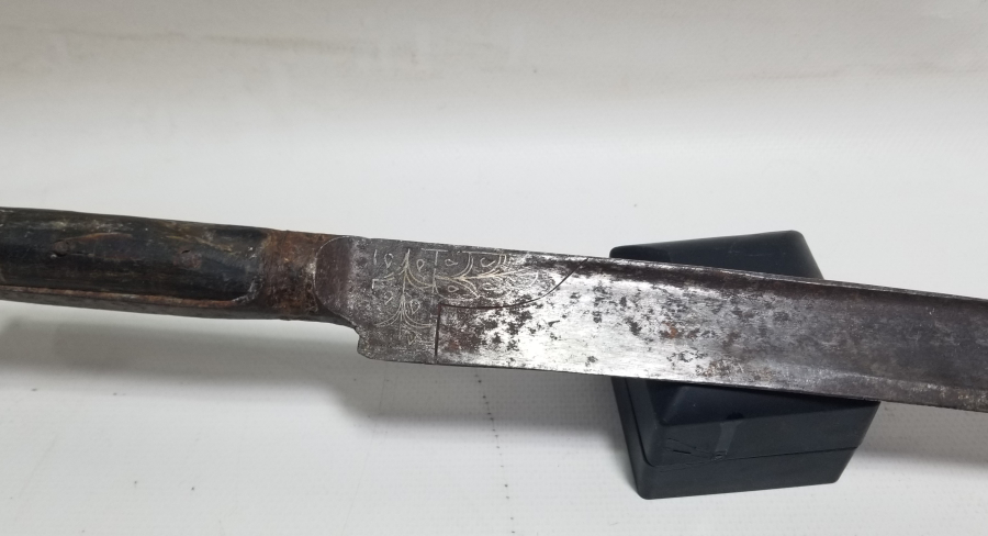 OSMANLI DÖNEMİ GÜMÜŞ ÇAKMA İŞÇİLİKLİ NADİR KEMANKEŞ KILICI - YATAĞANI