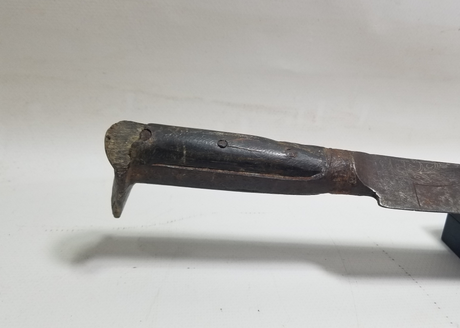 OSMANLI DÖNEMİ GÜMÜŞ ÇAKMA İŞÇİLİKLİ NADİR KEMANKEŞ KILICI - YATAĞANI