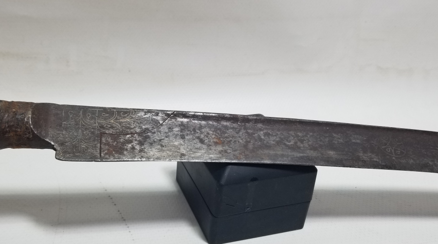 OSMANLI DÖNEMİ GÜMÜŞ ÇAKMA İŞÇİLİKLİ NADİR KEMANKEŞ KILICI - YATAĞANI