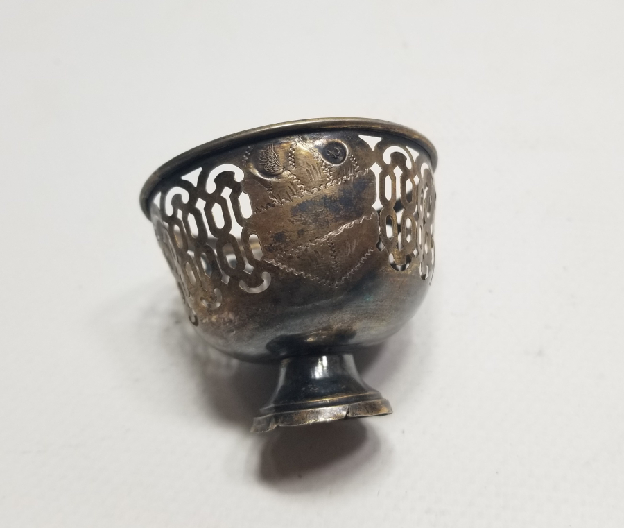 TESTERE VE KALEM İŞÇİLİKLİ OSMANLI DÖNEMİ GÜMÜŞ TUĞRALI FİNCAN ZARFI