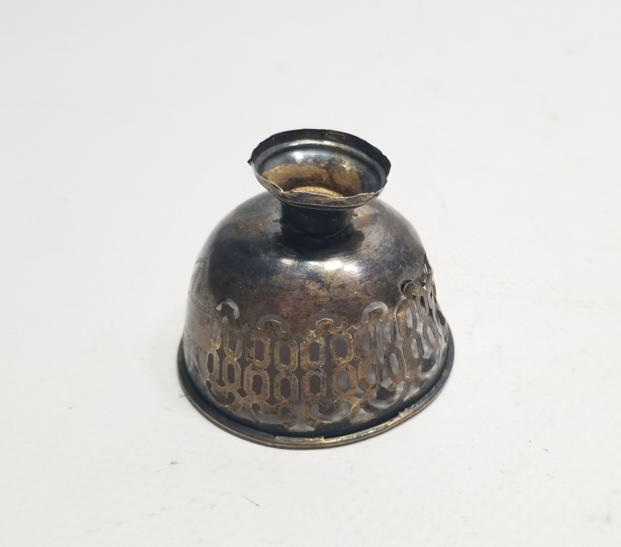 TESTERE VE KALEM İŞÇİLİKLİ OSMANLI DÖNEMİ GÜMÜŞ TUĞRALI FİNCAN ZARFI