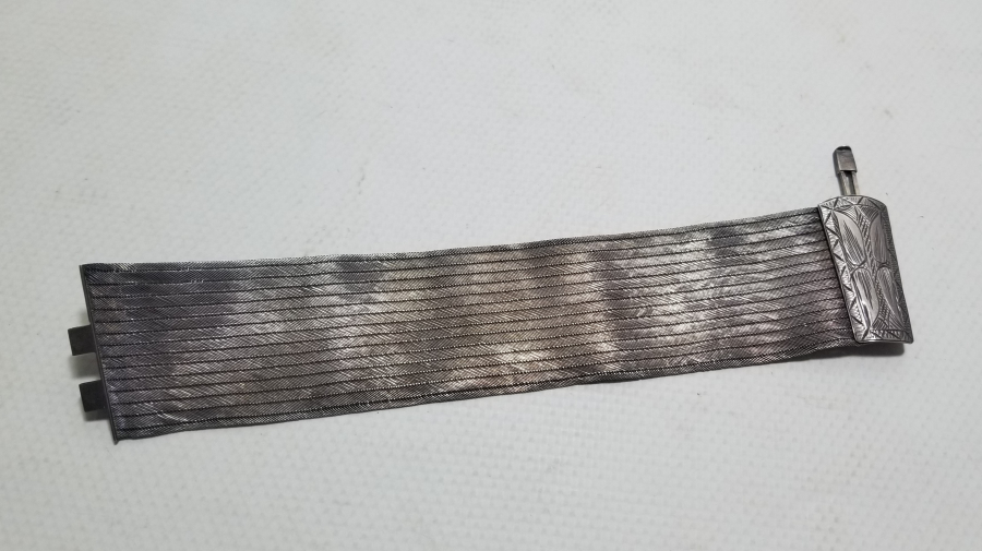 ÜZERİ KALEM İŞÇİLİKLİ OSMANLI DÖNEMİ TRABZON İŞİ HASIR ÖRME GELİN BİLEZİĞİ