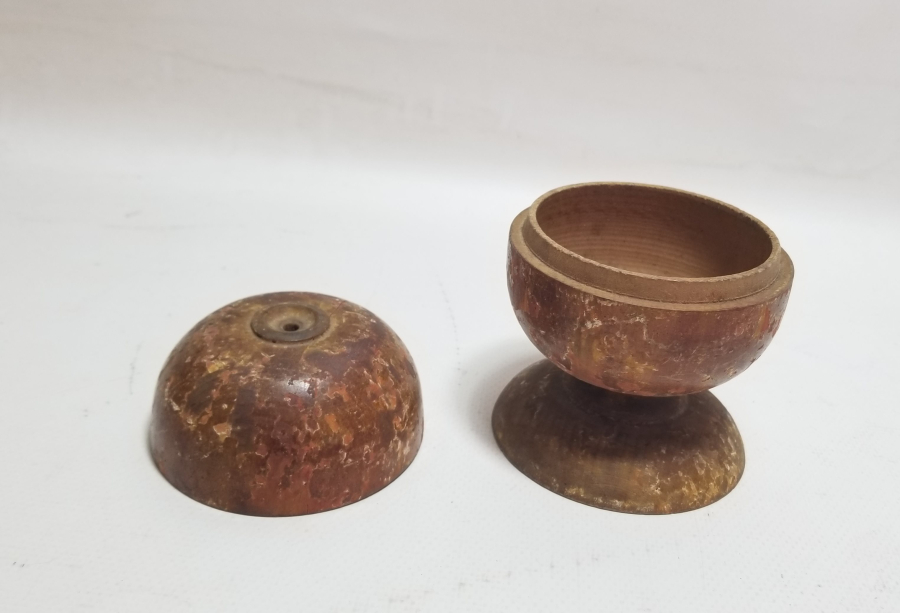 ÜZERİ KÖK BOYALI OSMANLI DÖNEMİ NADİR TEKKE İŞİ TESPİH KUTUSU