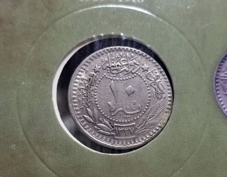 MEHMET REŞAT HAN DÖNEMİ KOLEKSİYONLUK NİKEL 10 PARA
