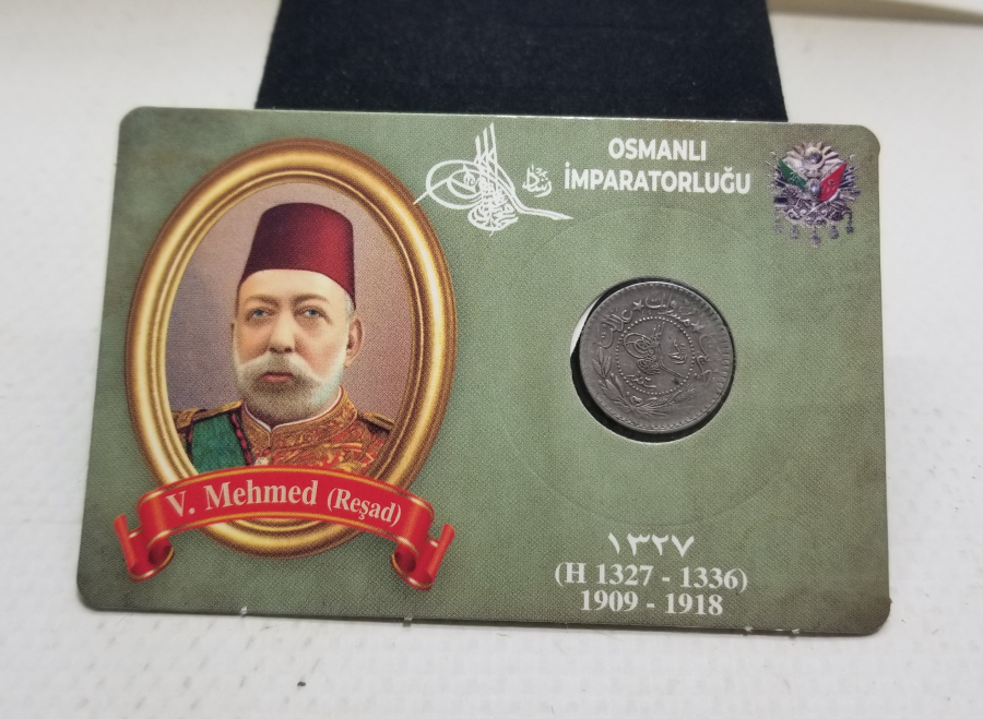 MEHMET REŞAT HAN DÖNEMİ KOLEKSİYONLUK NİKEL 5 PARA