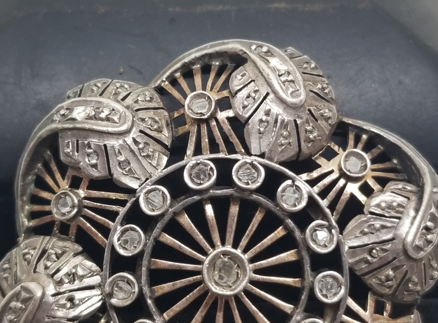 OSMANLI DÖNEMİ ELMAS TAŞLI BROŞ