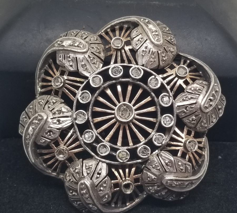 OSMANLI DÖNEMİ ELMAS TAŞLI BROŞ