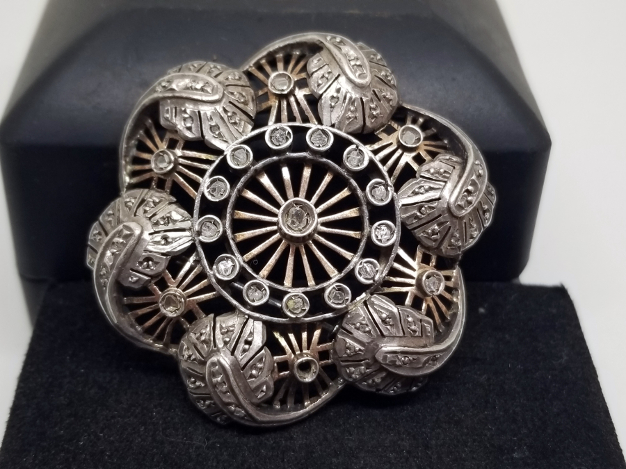 OSMANLI DÖNEMİ ELMAS TAŞLI BROŞ