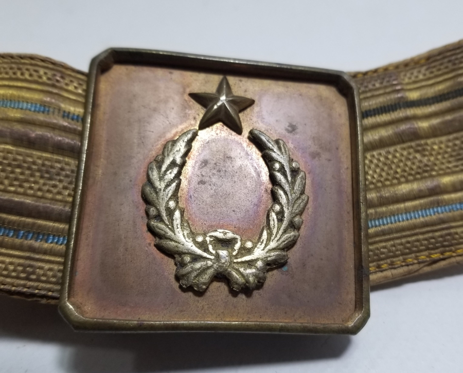 OSMANLI DÖNEMİ ORİJİNAL KEMER VE TOKASIYLA ERTUĞRUL ALAYLARI SUBAY KEMERİ