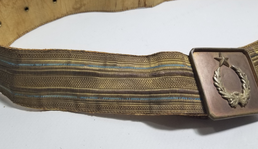 OSMANLI DÖNEMİ ORİJİNAL KEMER VE TOKASIYLA ERTUĞRUL ALAYLARI SUBAY KEMERİ