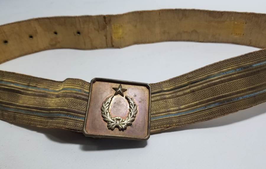 OSMANLI DÖNEMİ ORİJİNAL KEMER VE TOKASIYLA ERTUĞRUL ALAYLARI SUBAY KEMERİ