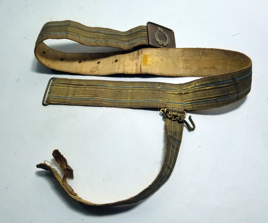 OSMANLI DÖNEMİ ORİJİNAL KEMER VE TOKASIYLA ERTUĞRUL ALAYLARI SUBAY KEMERİ