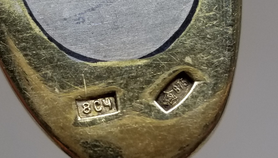 ALTIN VERMEYLİ VE SAVAT İŞÇİLİKLİ ANTİKA GÜMÜŞ SERVİS KAŞIĞI