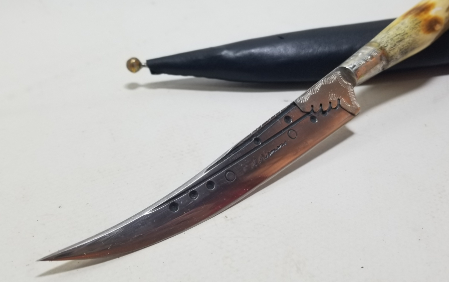 GEYİK BOYNUZU SAPLI EL YAPIMI KAMA