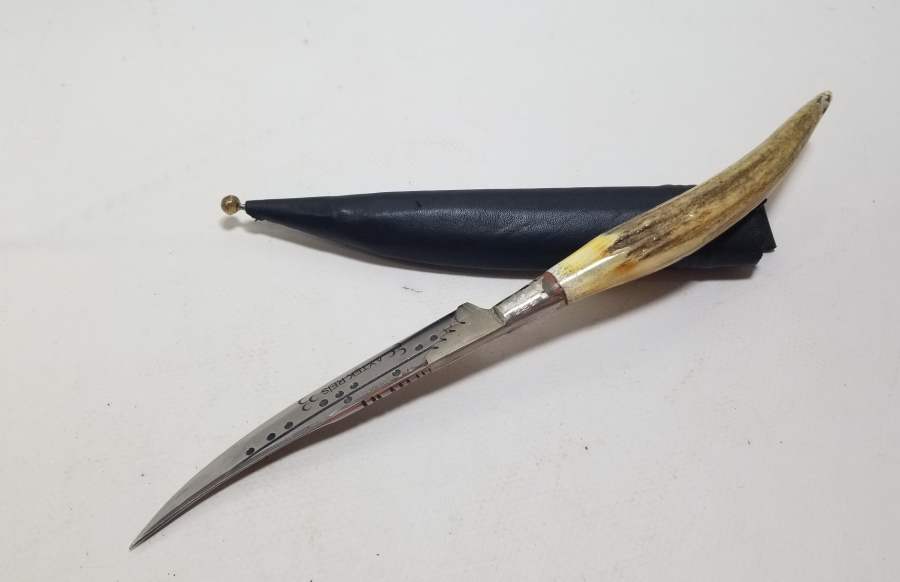 GEYİK BOYNUZU SAPLI EL YAPIMI KAMA