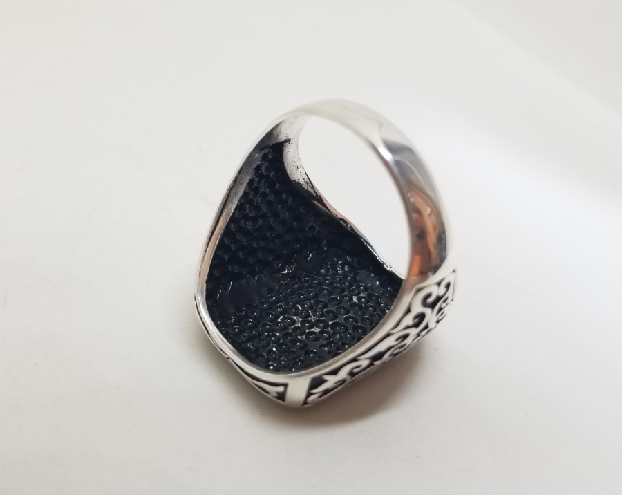 KABARTMA İŞÇİLİKLİ GÜMÜŞ YÜZÜK