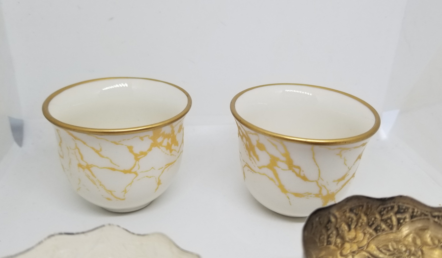 KALEM VE KABARTMA İŞÇİLİKLİ OSMANLI DÖNEMİ GÜMÜŞ ÇİFT FİNCAN ZARFI