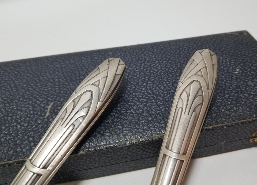 ORİJİNAL KUTUSUNDA BÜYÜK BOY ANTİKA SERVİS ÇATAL - KAŞIĞI