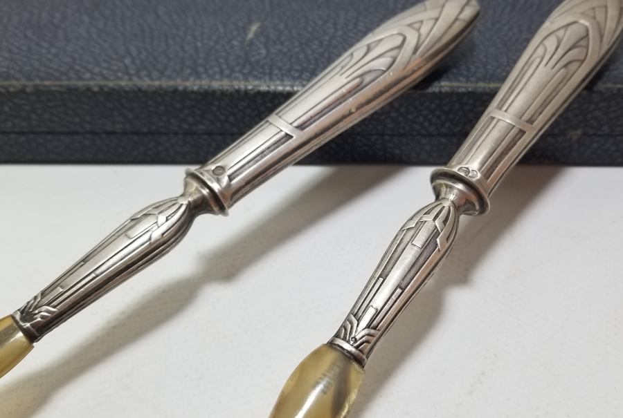 ORİJİNAL KUTUSUNDA BÜYÜK BOY ANTİKA SERVİS ÇATAL - KAŞIĞI