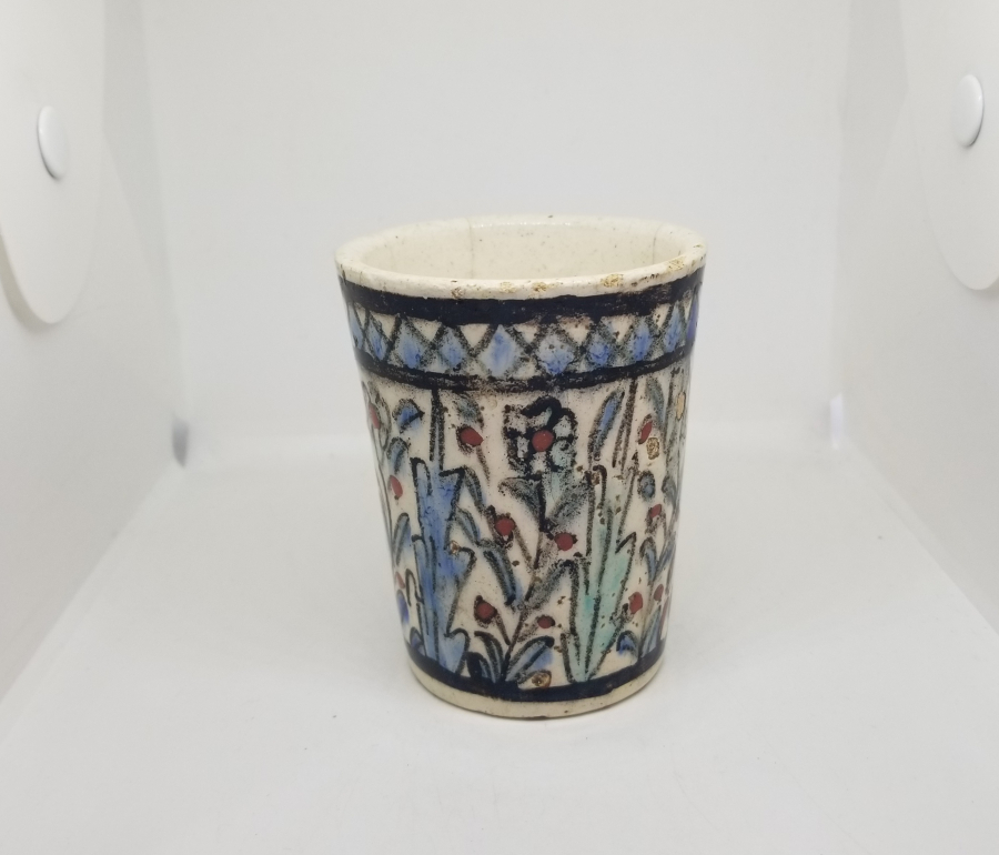 OSMANLI DÖNEMİ NADİR RENKTE KÜTAHYA ŞERBETLİK - ŞERBET BARDAĞI