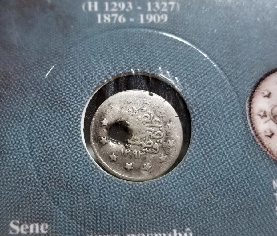 SULTAN ABDÜLHAMİD DÖNEMİ GÜMÜŞ 1 KURUŞ MECİDİYE