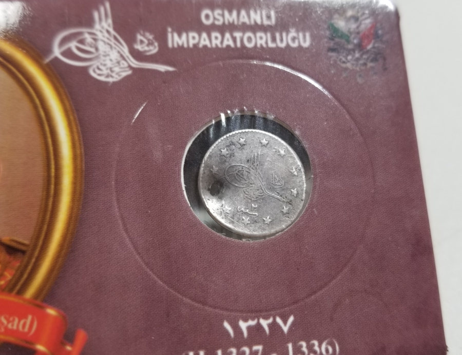 SULTAN MEHMET REŞAD HAN DÖNEMİ GÜMÜŞ 1 KURUŞ MECİDİYE