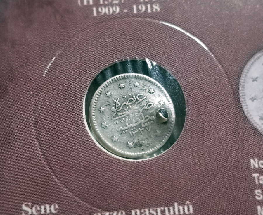 SULTAN MEHMET REŞAD HAN DÖNEMİ GÜMÜŞ 1 KURUŞ MECİDİYE