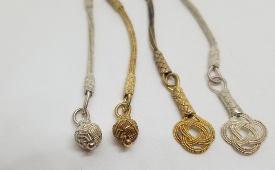 TAMAMI EL YAPIMI SAF GÜMÜŞTEN MAMUL 4 ADET KAZAZİYE TESPİH PÜSKÜLÜ