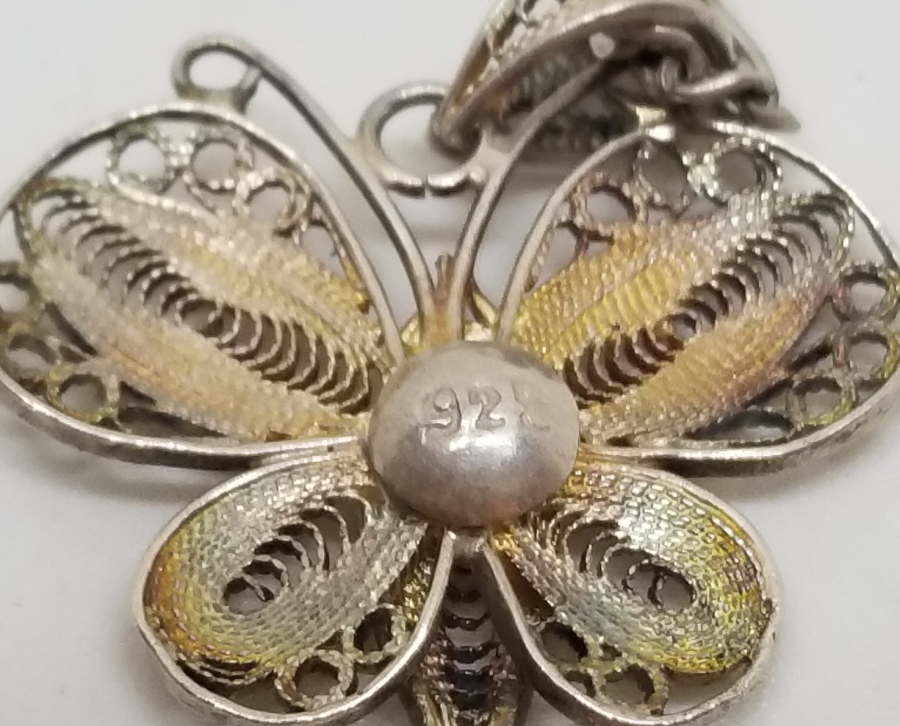 TELKARİ İŞÇİLİKLİ BEYPAZARI YAPIMI GÜMÜŞ KOLYE