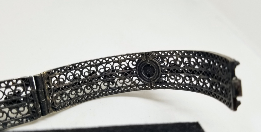 TELKARİ İŞÇİLİKLİ GÜMÜŞ EL YAPIMI BİLEZİK - BİLEKLİK