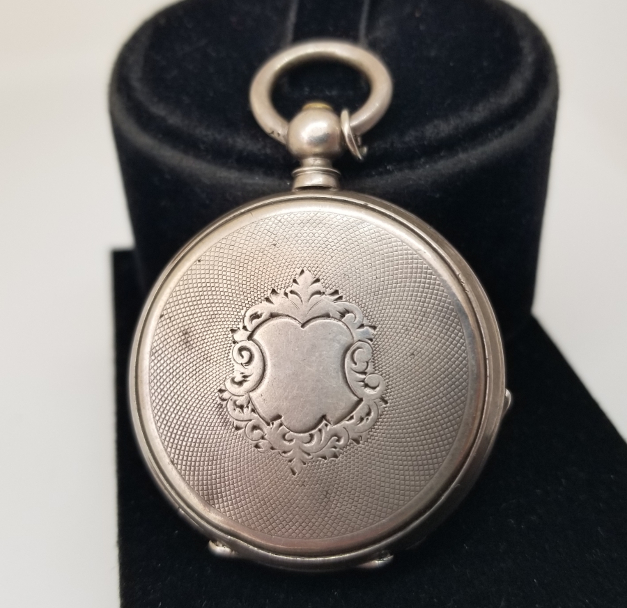 ARKADAN KURMALI GÜMÜŞ KASA OSMANLI DÖNEMİ CEP SAATİ