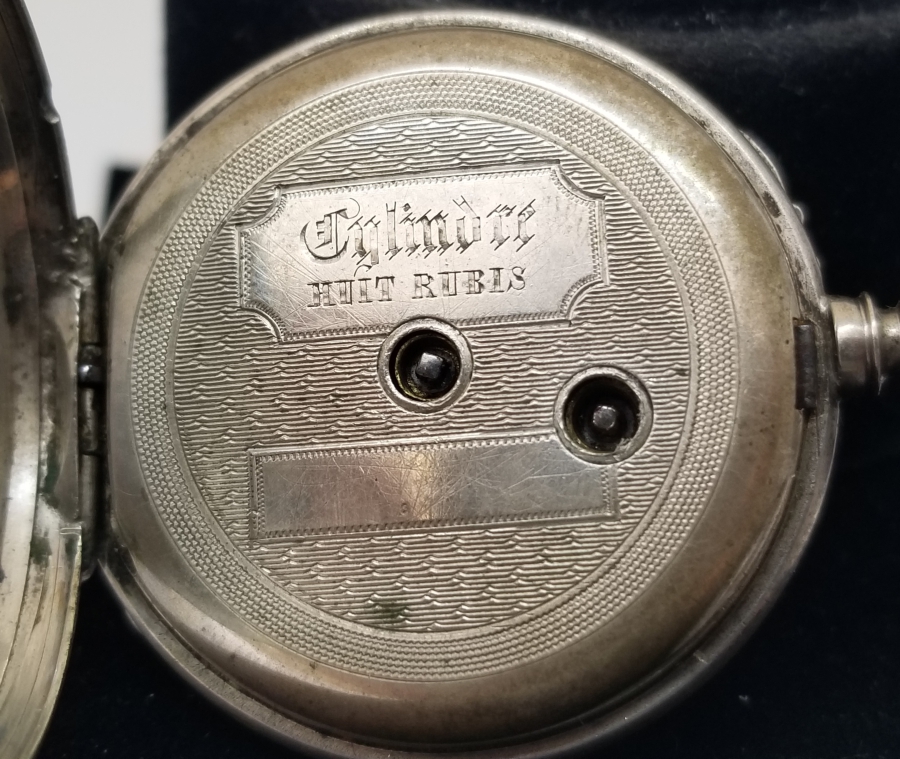 ARKADAN KURMALI GÜMÜŞ KASA OSMANLI DÖNEMİ CEP SAATİ