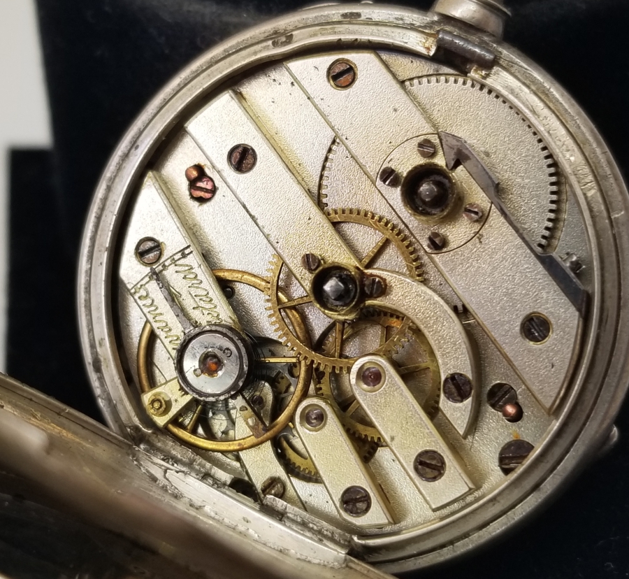 ARKADAN KURMALI GÜMÜŞ KASA OSMANLI DÖNEMİ CEP SAATİ