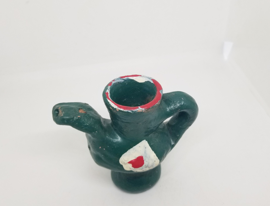 EL BOYAMA ANTİKA ÇANAKKALE YAPIMI TOPRAK DÜDÜK